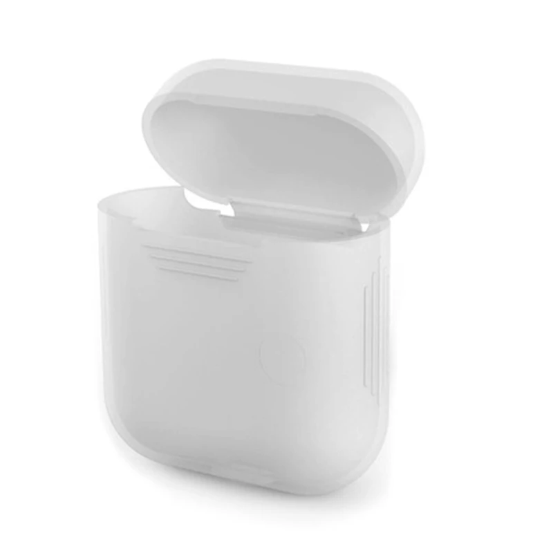 transparent Многоцветный силиконовый чехол для Airpods с защитой от потери, беспроводные bluetooth-наушники, аксессуары, защита от падения - Цвет: transparent