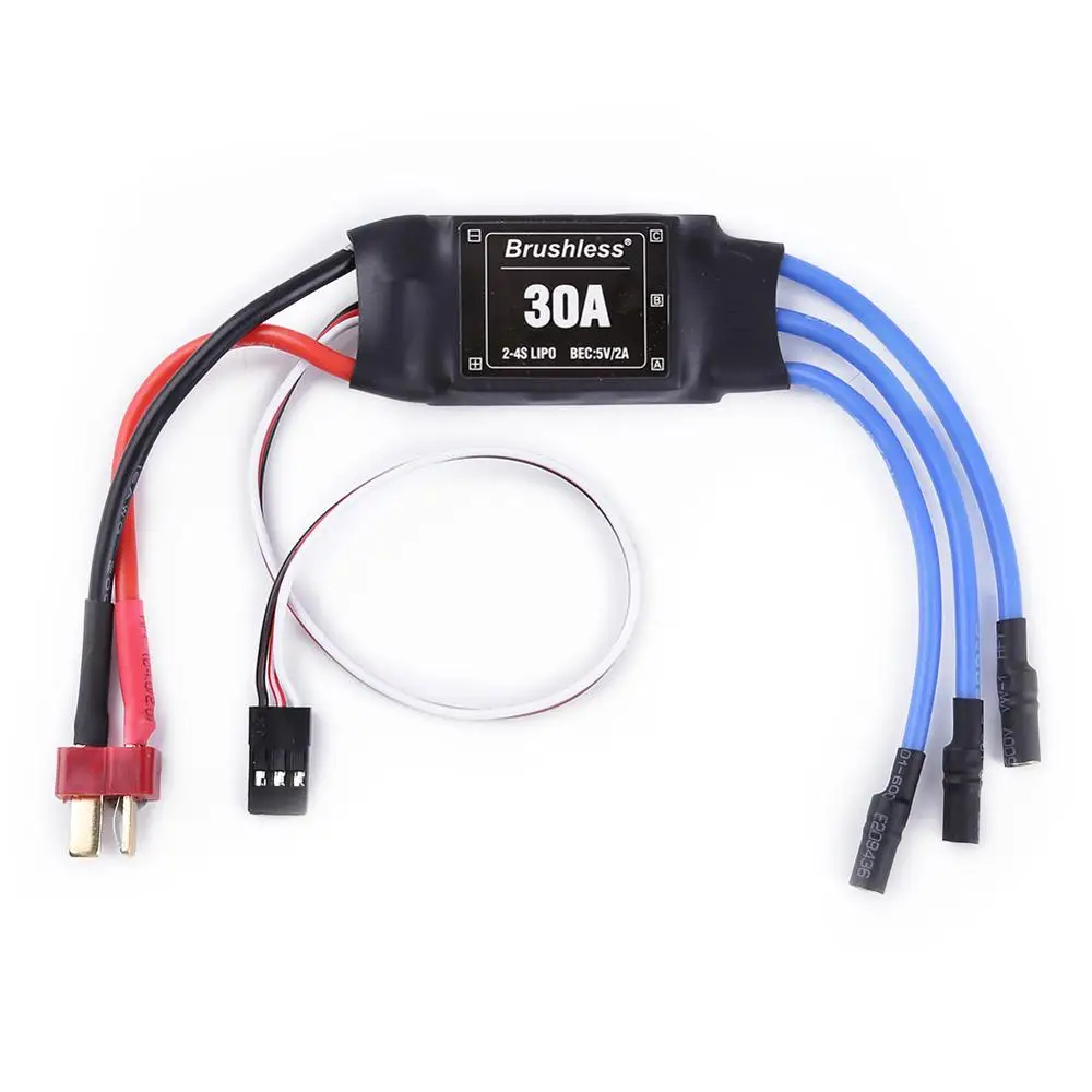 

XXD 30A 2-4S ESC Brushless Motor Speed Controller RC BEC ESC T-rex 450 V2 Helicopter Boat for FPV F450 Mini Quadcopter Drone