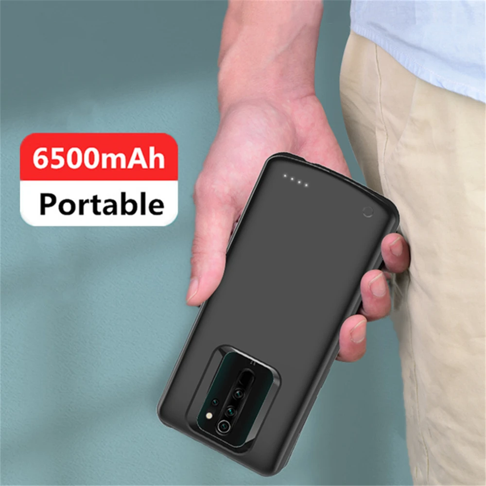 6500 мАч зарядное устройство чехол для Xiaomi Redmi Note 8 Pro power Case резервного питания банк чехол для Redmi Note 8 Pro power case