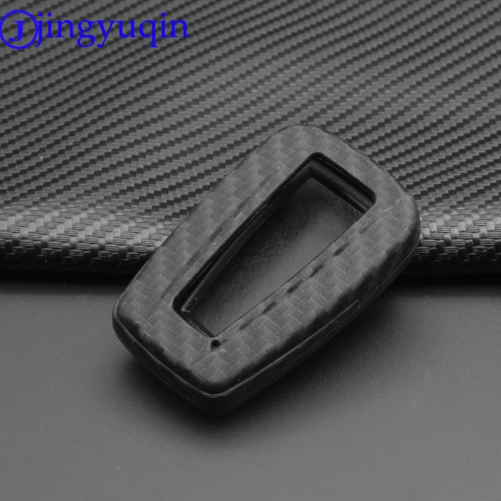 

Carbon Silicone Car Key Case For Toyota CHR C-HR Camry 2018 2019 Smart Remote Fob Cover Keychain Bag Auto Accessory