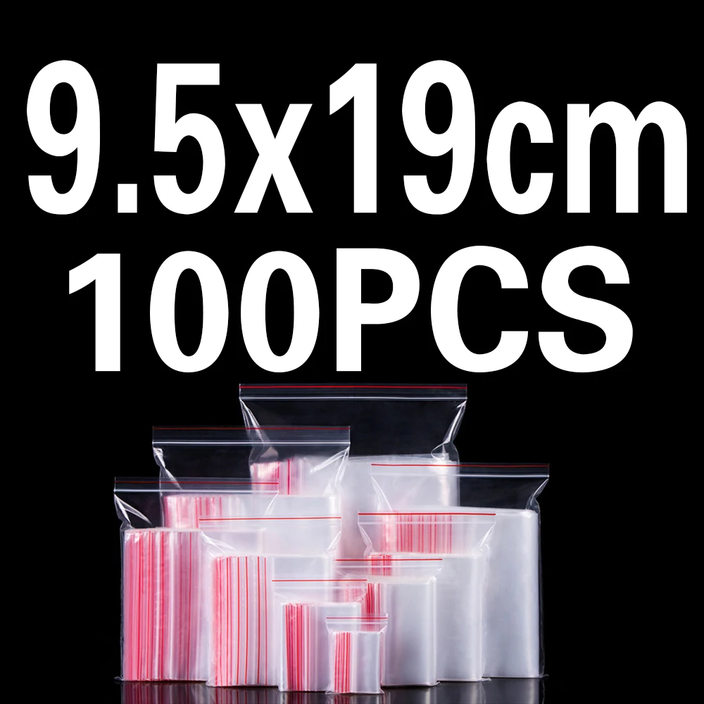 9.5X19CM Утолщенный Мобильный телефон прозрачный пакет на молнии герметичный водонепроницаемый пылезащитный мешок мобильный телефон Универсальный ziplock мешок одноразовый мобильный телефон - Цвет: 9.5X19CM