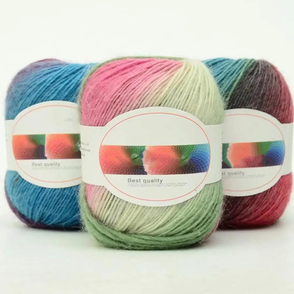 

180m Colorful Knitting Yarn Woolen Yarn DIY Crochet Knitting Yarns for Scarf Gloves Doll Handknitting Yarn Sewing Yarns