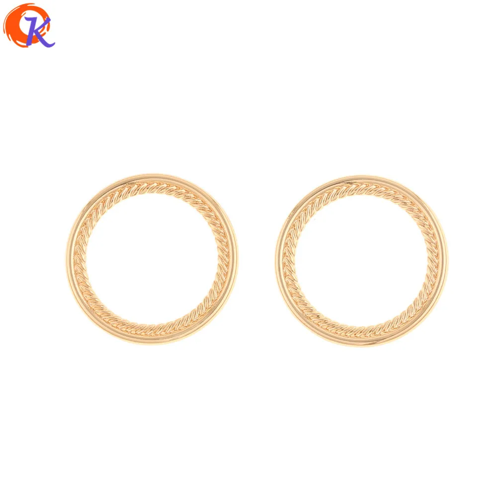 

Cordial Design 100Pcs 20*20MM Jewelry Accessories/DIY Making/Earrings Connectors/Round Ring Shape/Hand Made/Jewelry Findings