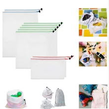 Многоразовые сетчатые хозяйственные сумки для супермаркета, моющиеся экологически чистые хозяйственные сумки для магазина, продуктовые фруктовые овощные игрушки, сумка для хранения мелочей на заказ