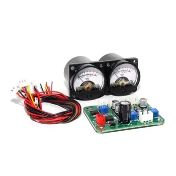 

2 Pcs VU Panel Meter Warm Back Light Recording+Durable Driver Board Module+Cables 6XDB