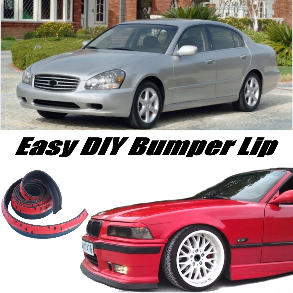 NOVOVISU Bumper Lip Deflector Lips For Infiniti Q45 F50 MK3 2001~2006 Front Spoiler Skirt Tuning / Body Kit Strip | Автомобили и