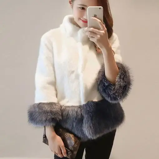 Пушистое зимнее женское пальто из искусственного меха манто femme hiver куртка короткая теплая верхняя одежда из искусственного меха Q925