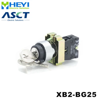 

XB2-BG25 key switch 2 position with key stay put electrical switch N/O+N/C 22mm push button