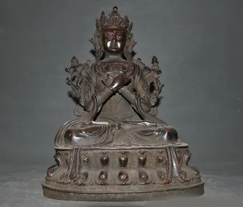 

wedding decoration Tibet Buddhism Tantric Purple Bronze Tara Kwan-yin Guanyin goddess Buddha statue