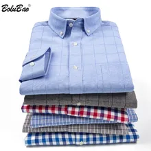 BOLUBAO, мужская повседневная рубашка, модная, хлопок, длинный рукав, в клетку, белые рубашки, однотонный, мужской смокинг, рубашка, платье, рубашки
