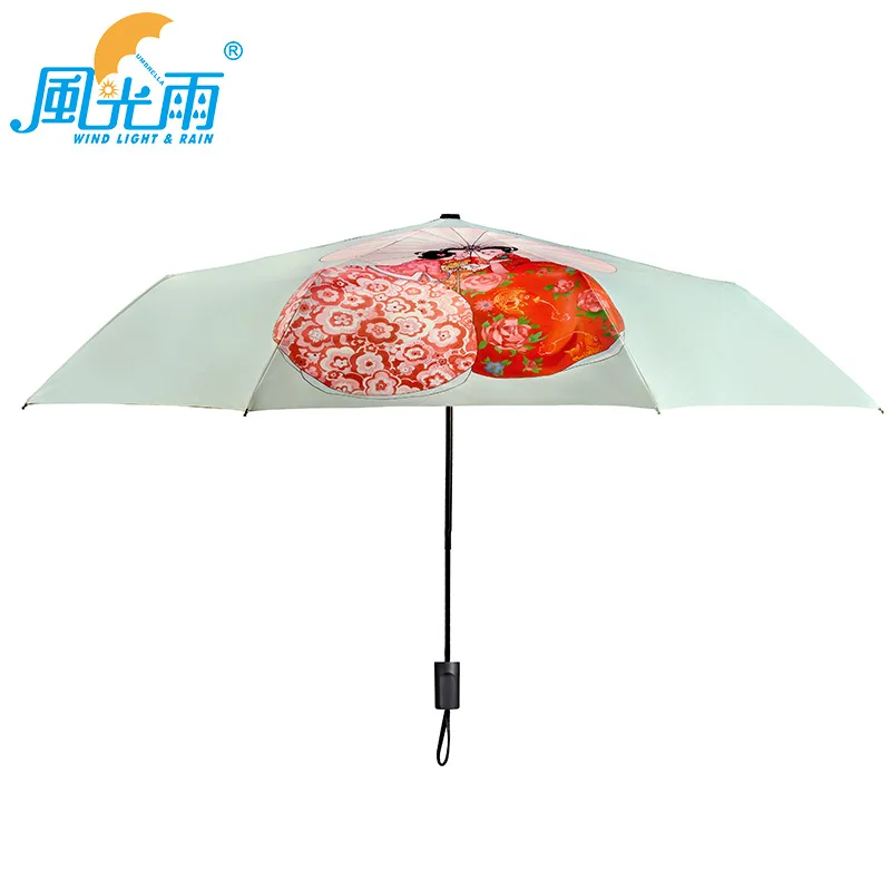 Manufacturers Direct Selling Parasol Women's UV-Protection Folding Top Grade Parasol Sun-resistant Three Fold Silver Colloid All
