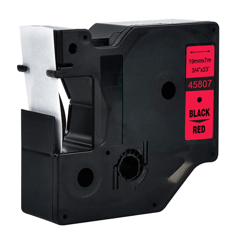 labelzone 45807 compatible Dymo D1 19mm label printers black on red 3/4'' W x 23' L (19mm*7m) for dymo makers | Компьютеры и