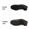 SWDZM Latin Dance Shoes Men Modern Tango Salsa Leather Ballroom Shoes Square Heels Adults Children Boys Party Dance Shoes sport 2