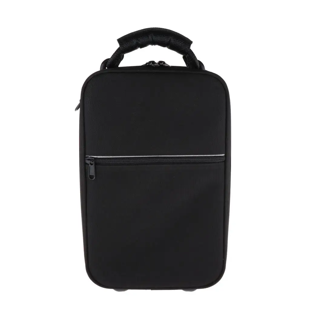 Black Clarinet Artificial Leather Carrying Case Gig Bag Handbag Backpack