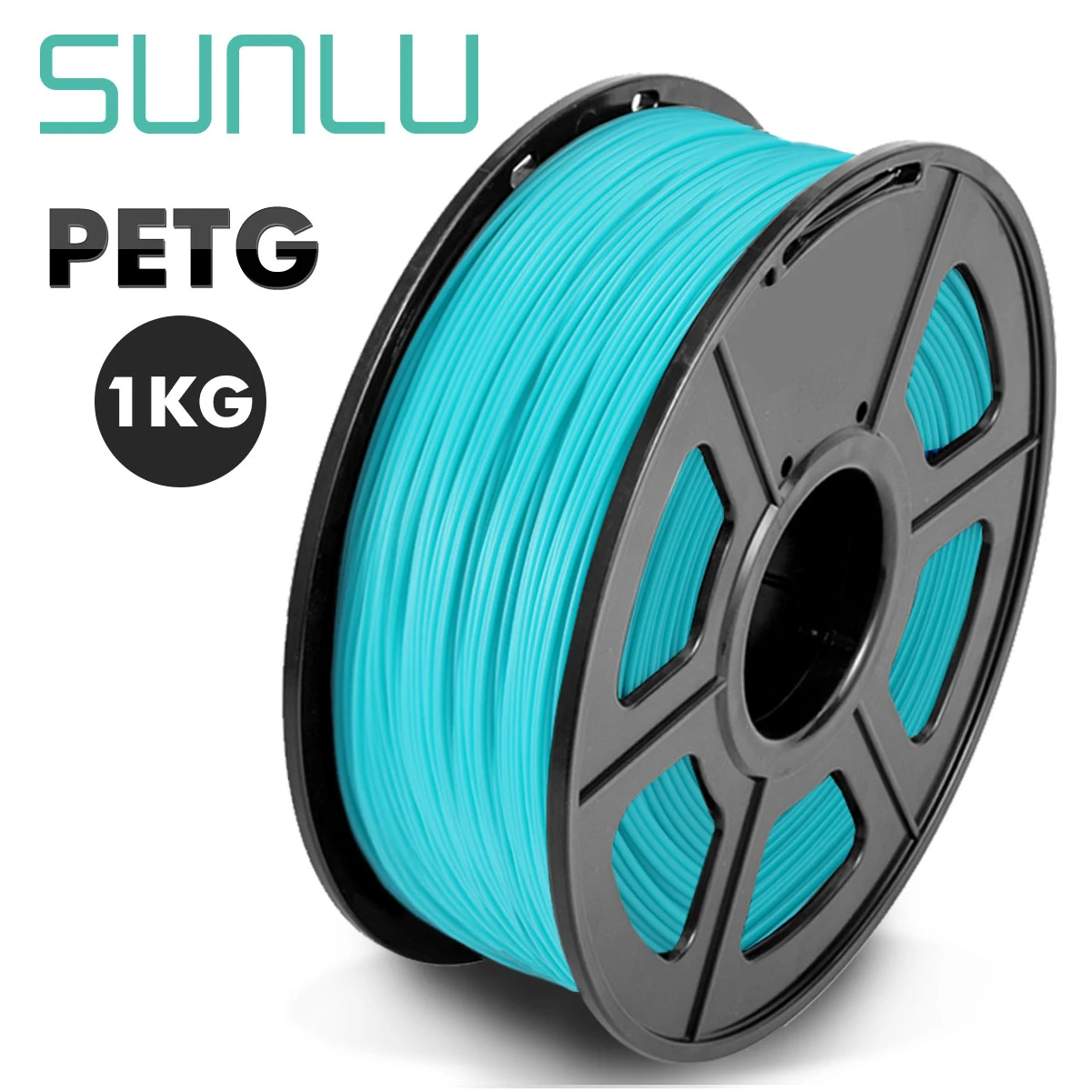 PETG-cyan SUNLU 1,75 мм нить для 3d принтера 1 кг с катушкой высокое качество PETG 3D печатная нить хорошая для печати Lameshape - Цвет: PETG-cyan