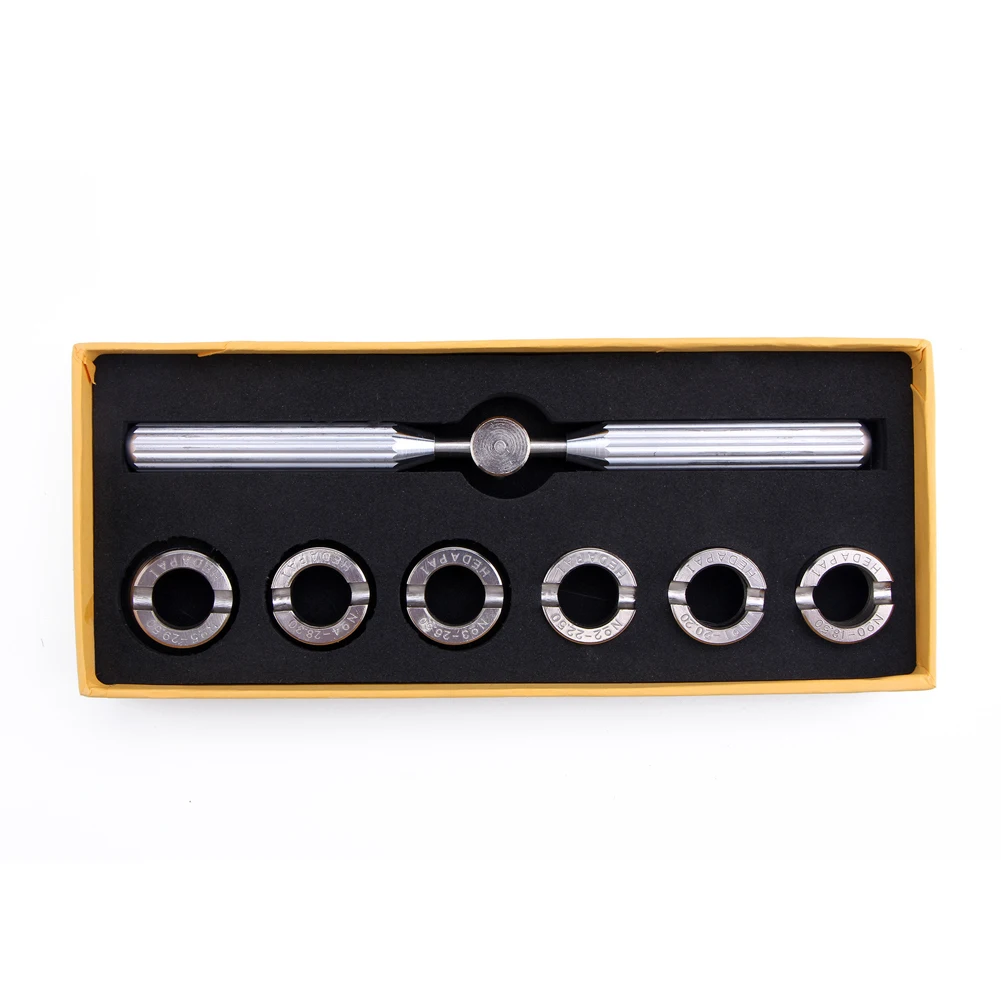 

7Pcs Durable Watch Rear Mini Alloy Professional Wrench Case Opener Kit Grooved Dies Electronics Practical Portable Repair Tool