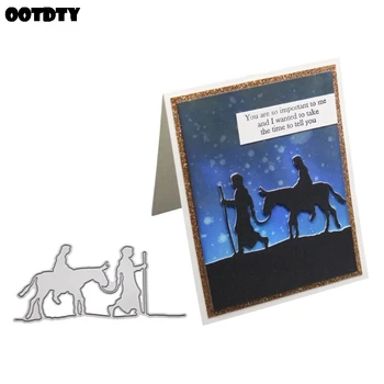 

Horse Riding Metal Cutting Dies Stencil Scrapbooking DIY Album Stamp Paper Card Art Embossing Crafts Decor New Dies 2019