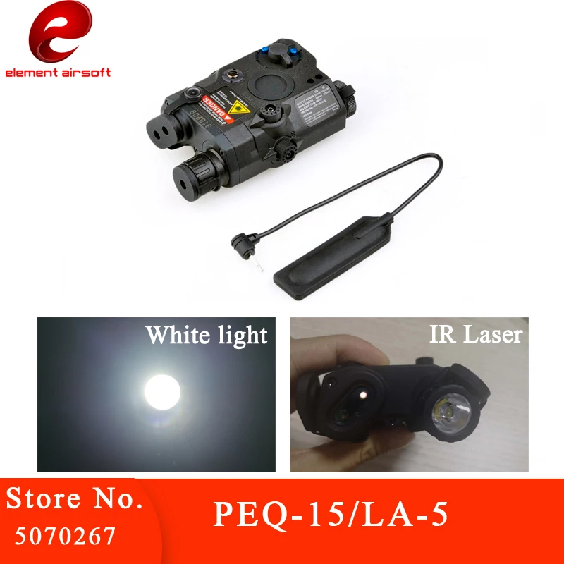 

Element Airsoft Weapon Light PEQ15 Red Dot Tactical Light Red Laser Airsoft for Guns Hunting Rifle Tactical Accessories EX276