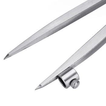 

Adjustable Compass Pencil Silver For craftsmen/carpenters Carbon Steel