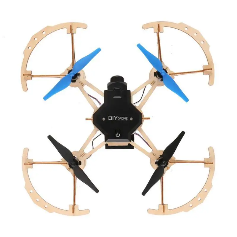ZLRC Zl100 деревянный самолет Diy Дрон 720p камера Wifi Fpv режим удержания высоты Безголовый обучающий Радиоуправляемый квадрокоптер Дрон