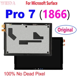 Original pro 7 lcd para microsoft surface pro 7 1866 display lcd de tela toque digitador assembléia para microsoft surface pro7 lcd