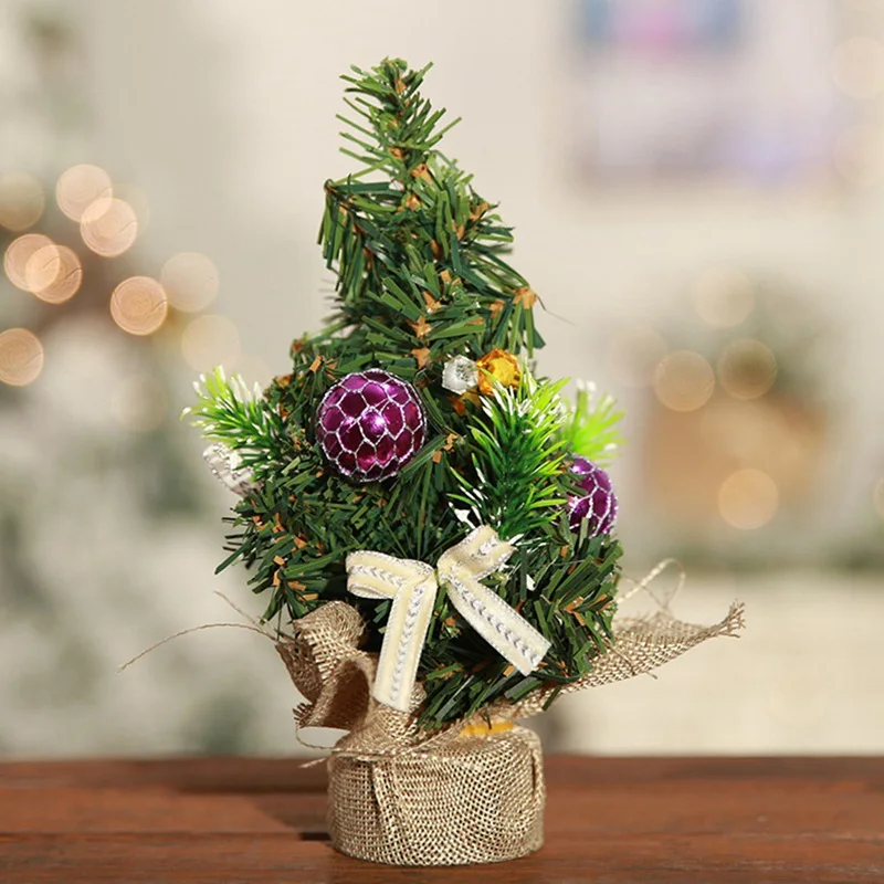 Новинка, праздничная Рождественская елка, цветок, мини настольный стол, XmasTree, вечерние украшения, украшение для дома, офиса, подарки для детей - Цвет: XMA3000PP
