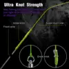 BAKAWA 4 Strands Braided Fishing Wire Line 300M 500M 1000m Japanese Multifilament 100% PE Durable Carp Super Strong New X4 5