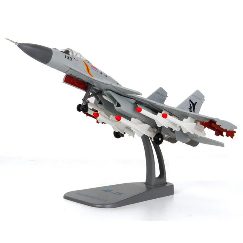 1/100 весы темно-синяя армейская китайская J-15 аналогичная Россия Су 33 Боевая модель самолета Сокол игрушки для взрослых и детей displaycollects