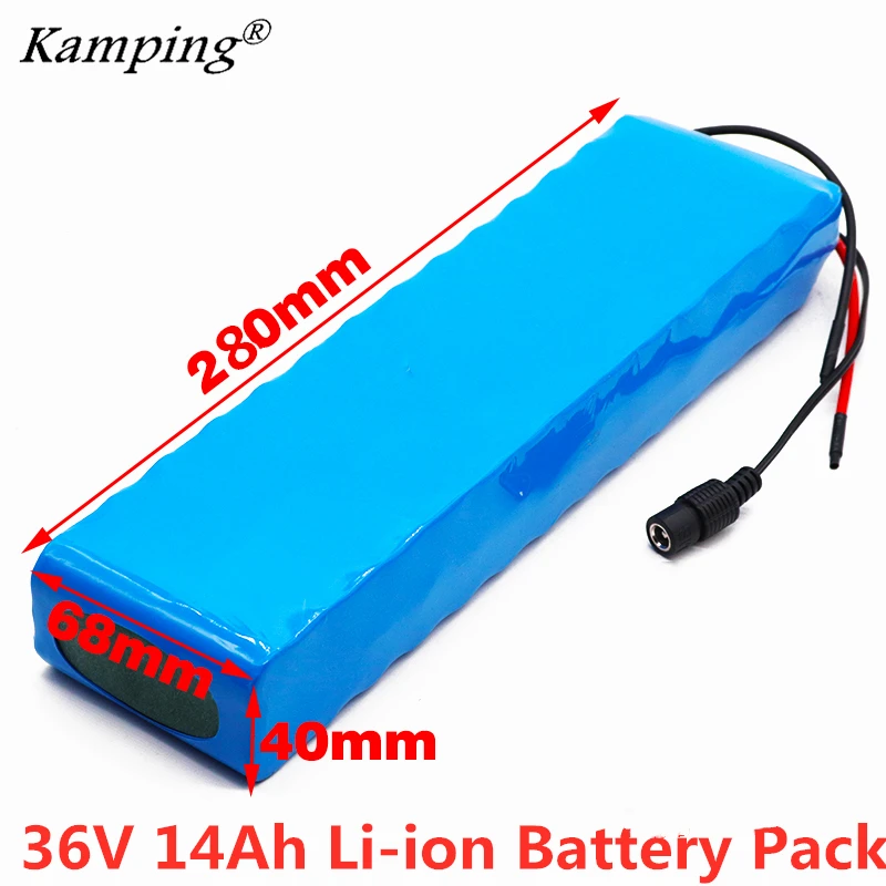 for 500w Electric Bike 36V 14AH  Ebike Battery Lithium ion Battery with Charger 