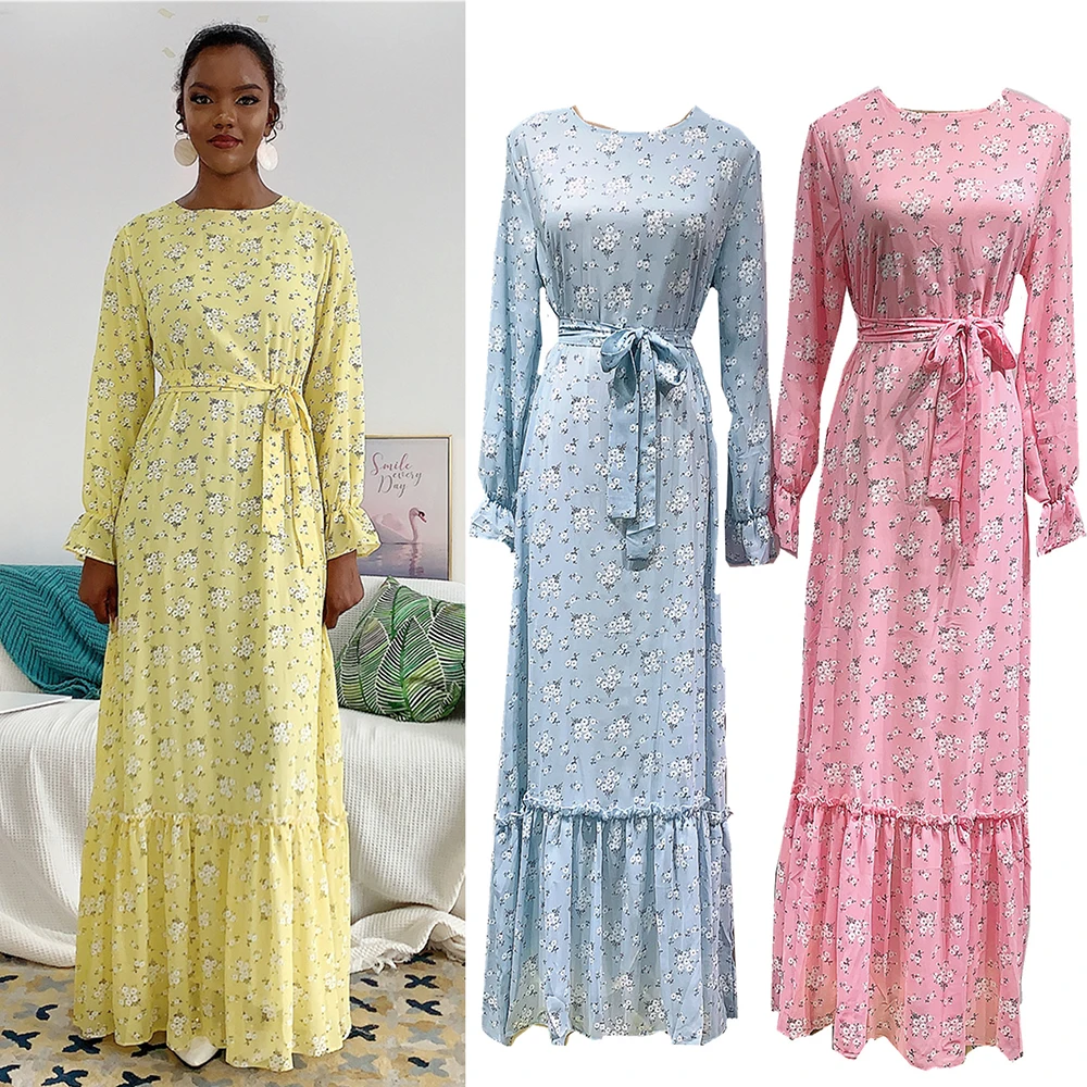 Eid Mubarek Abaya Дубай Турция Hijab мусульманское платье мусульманская одежда
