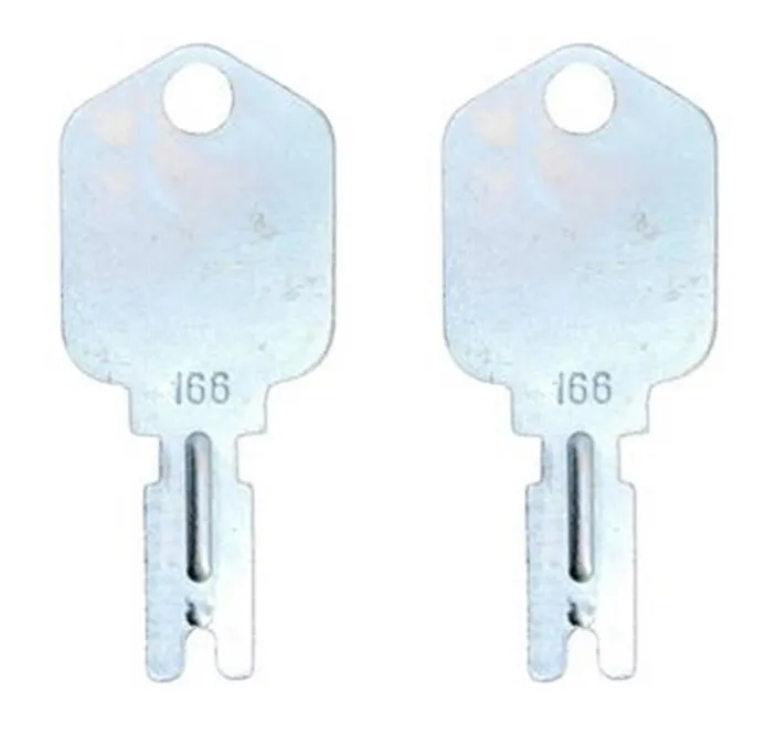 2pc Forklift Ignition Keys for Clark Crown Gradall Gehl Hyster For Komatsu Yale #166