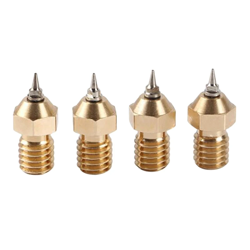 

4 PCS 0.5mm Airbrush Nozzle Adapter Set 3D Printer Part for V6 Hotend 1.75mm Filament