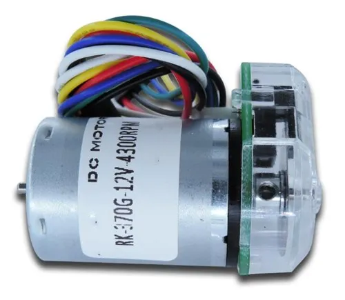 1PCS DC12V 4300rpm High Speed RK-370CH-15400 Coder Motor with Optical Encoder 
