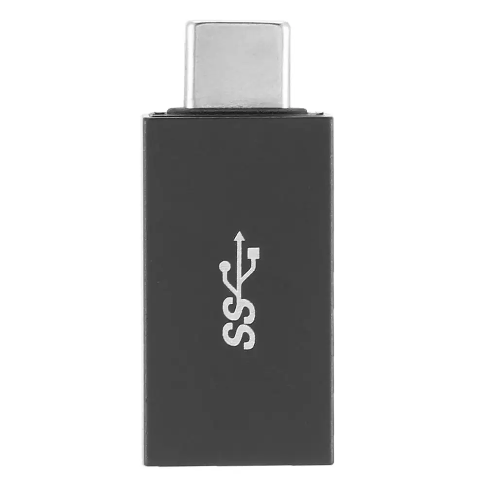 Мини USB 3,0-type C Кабель-адаптер портативный зарядный USB конвертер Портативный USB 3,0-type C адаптер - Цвет: Черный