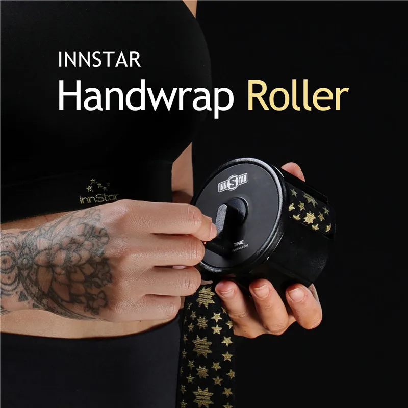 INNSTAR MMA Wraps Portable Hand Wrap Roller Boxing Bandage Winder Box Sports Sanda Muay Thai Inner Gloves Storage Winding Tool mma black ferocious fighting half finger gloves tiger muay thai boxing pads boxing gloves men mma fight sanda glove box boxers