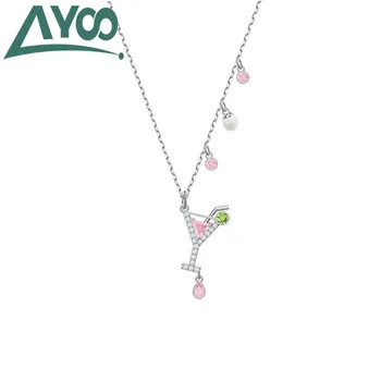 

AYOO High Quality SWA Classic Y Cocktail Necklace Clavicle Chain