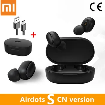 

Global version Xiaomi Redmi AirDots S / Airdots Bluetooth 5.0 True Wireless Earphones Auto Connect Earphone Mic Voice Control