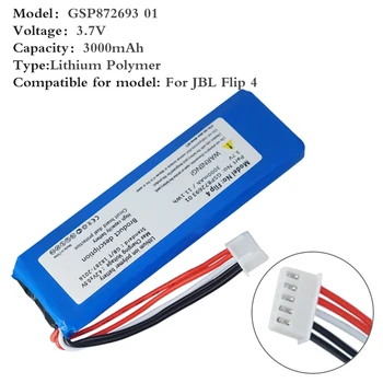 

3000mAh Speaker Battery GSP872693 01 For JBL Flip 4 battery Flip 4 Special Edition High Quality Speaker Battery + tools