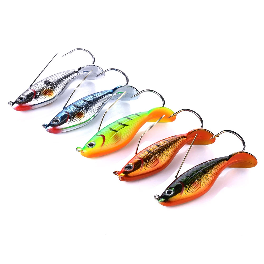8.5cm Outdoor Winter Fishing Artificial Sinking Bait Ice Angling Single Hook Crank Hard Lures