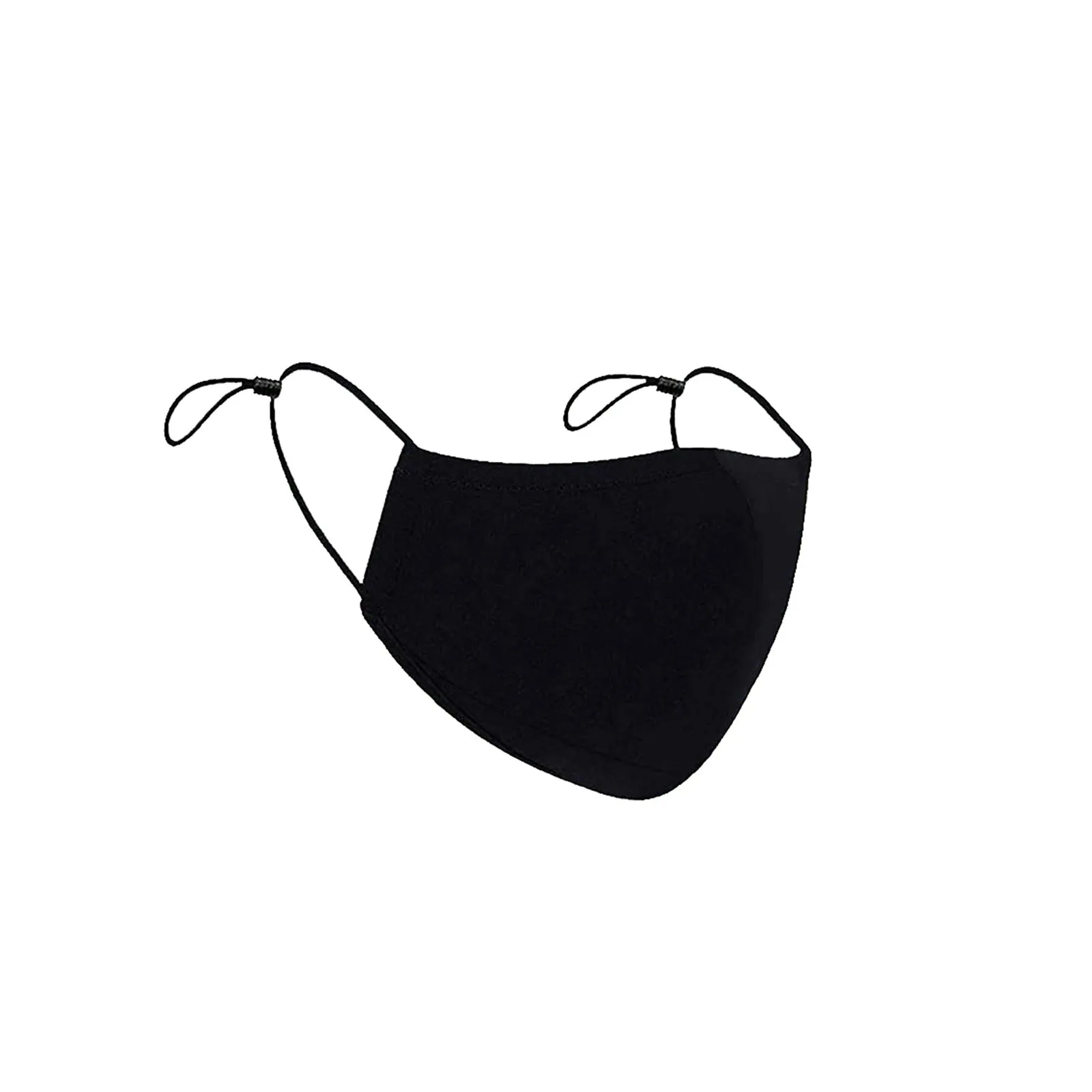 4 шт. хлопковая черная маска для лица моющаяся многоразовая Регулируемая Маска