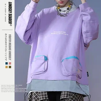 

Women Mens Hoodies Sweatshirts Sucking Solid Color Purple Pink Sweatshirt Men Phone Wallet Pockets Sweatshirt Autumn Outwear
