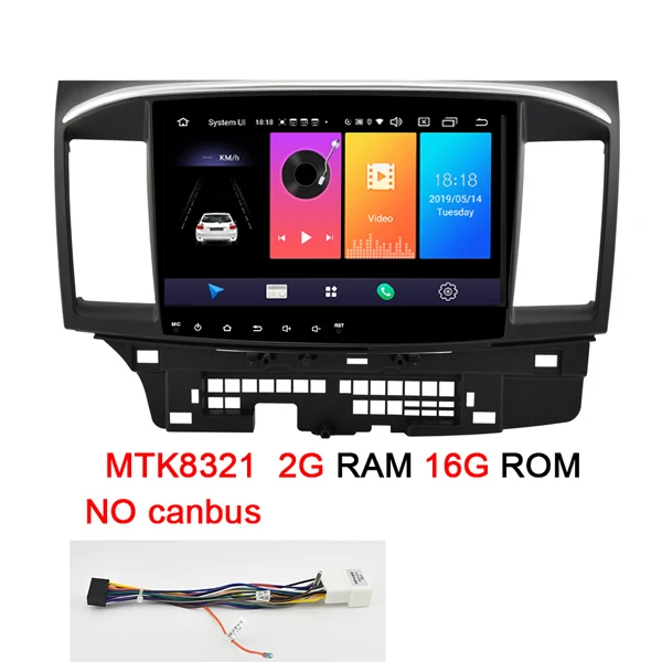 AUTOTOP 2Din Android 9,0 автомобильный мультимедийный плеер для Mitsubishi lancer x 2007- радио gps навигация Bluetooth 4G Wifi без DVD - Цвет: 8321 S 2G 16G