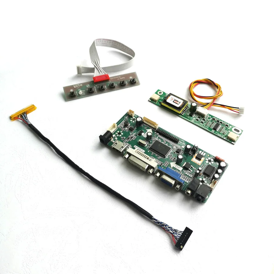 Для LM185WH1-TLB1/TLD2/TLD4 VGA HDMI DVI MNT68676 экран контроллер привод плата ЖК-панель CCFL LVDS 30Pin 18," 1366*768 DIY kit