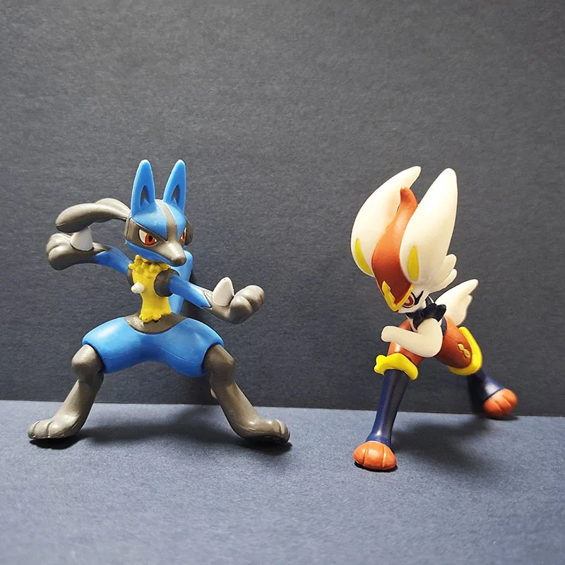 Figura Di Pokemon Tomy Originale Lucario Scorbunny Flash Ace Hand To Do Pokemon Action Figure Fatte A Mano