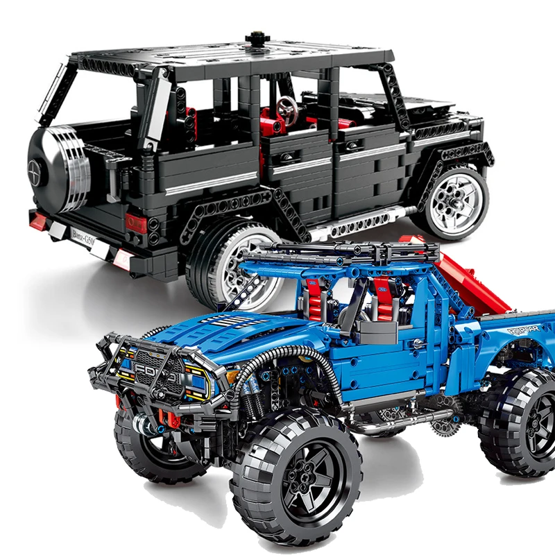 Совместимые Lepinings 1343 шт Technic SUV G500 AWD транспортные средства автомобиль подходит