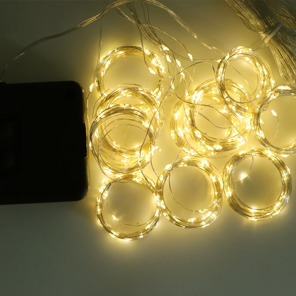 solar light bulb Solar Lamp LED String Lights Outdoor 3x3m 300LED Fairy Curtain Lights for Window Christmas Party Garden Garland Holiday Lighting solar powered led wall light Solar Lamps