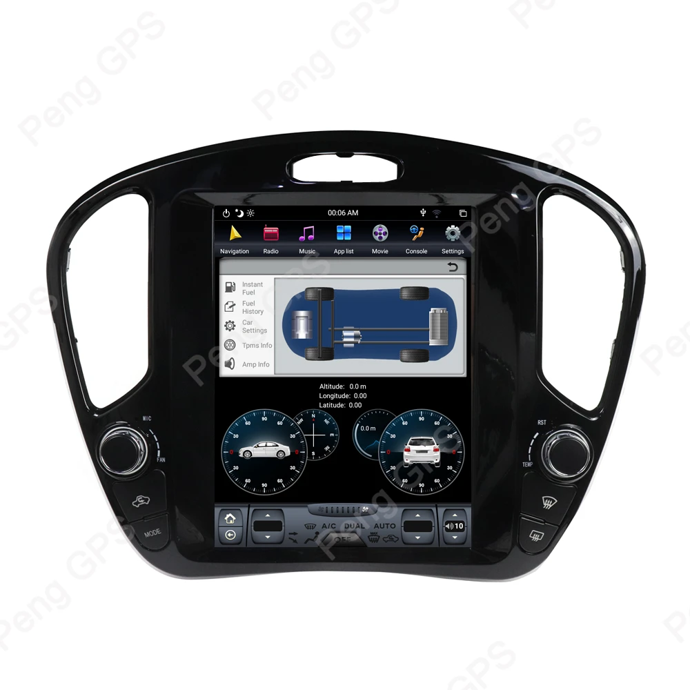 Excellent Android 8.1 Tesla-style Vertical Screen GPS Navigation for Nissan Juke for Infiniti ESQ 2010-2018 Audio Player 4K 1920*1080 Unit 4