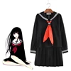 3pcs Japanese School Uniform Skirt Sailor Suit College Female Student JK Uniform White Black Navy Blue Cosplay Costumes C30153AD ► Photo 1/6