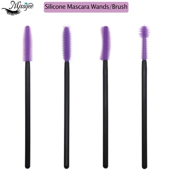 

50Pcs Silicone Makeup Eyelash Brush Comb Mascara Wands Eye Lashes Extension Tool Eyebrow Brush Make Up Tools