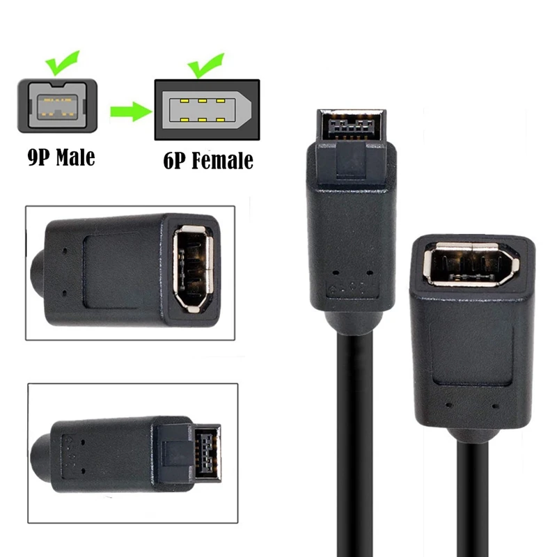 Кабель-переходник FireWire 1394-400 с 6-контактным разъемом для подключения к